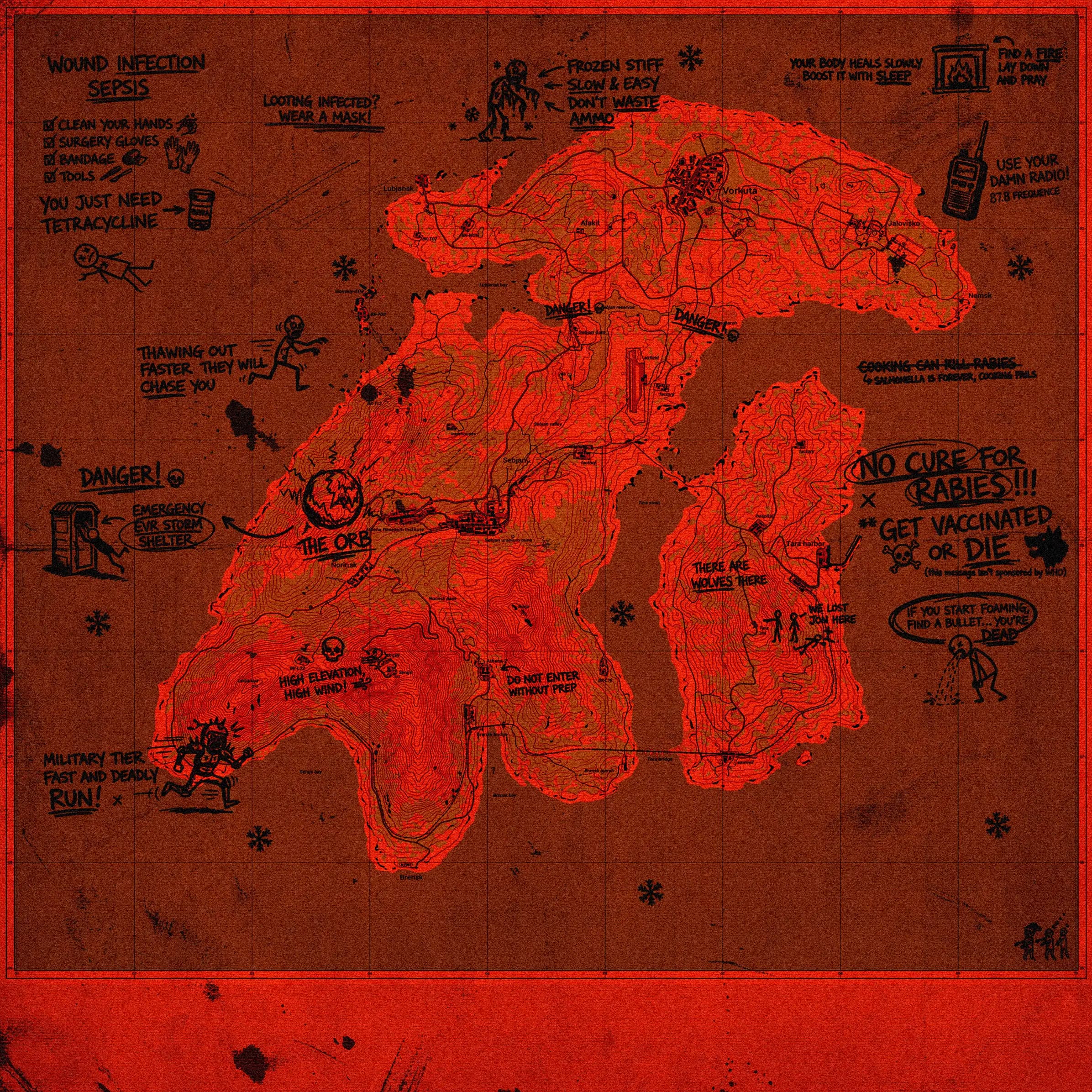 Namalsk Tactical Map